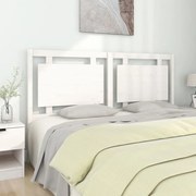 vidaXL Tăblie de pat, alb, 165,5x4x100 cm, lemn masiv de pin