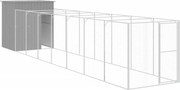vidaXL Cușcă de câine & țarc gri deschis 165x863x181cm oțel galvanizat