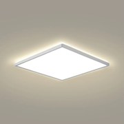 Brilagi - Plafonieră LED pentru baie ULTRA SLIM, 24 W, 230 V, 42x42 cm, argintie, IP54