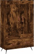 vidaXL Dulap înalt, stejar afumat, 69,5x31x115 cm, lemn prelucrat