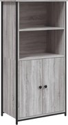 vidaXL Dulap înalt, gri sonoma, 62x36x121,5 cm, lemn compozit