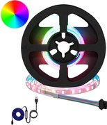 vidaXL Bandă LED 2 pcs Negru și transparent 250 mm Cupru și Plastic