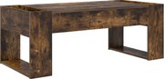 vidaXL Masă de cafea Stejar fumuriu 110 x 50 x 41 cm Lemn compozit