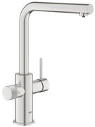 GROHE 30601DC0 - Baterie pentru chiuvetă BLUE PURE, cu duză extractibilă, inox