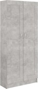 vidaXL Bibliotecă, gri beton, 82,5 x 30,5 x 185,5 cm, lemn prelucrat