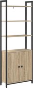 vidaXL Dulap pentru cărți Stejar Sonoma 60 x 24 x 161 cm Lemn compozit