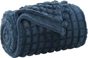 vidaXL Pătura de aruncat Albastru marin 150 x 130 cm Molton