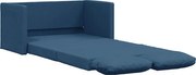vidaXL Canapea extensibilă 2 în 1, albastru, 112x174x55 cm textil
