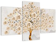 Tablou cu copac cu flori (90x60 cm)