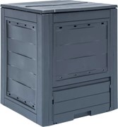 vidaXL Compostor de grădină, gri, 60 x 60 x 73 cm, 260 L