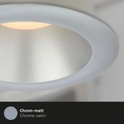 SET 3x corp de iluminat LED încastrat pentru baie Briloner 7041-034 LED/4,9W/230V argintiu