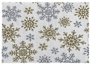 Față de masă Snowflakes albă, 33 x 48 cm