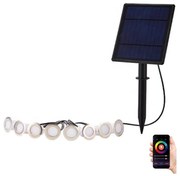 Corp de iluminat LED RGB solar dimabil 8xLED/0,25W/5V IP65 Tuya Immax NEO 07905L