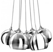 Lustra design modern Noa 7 chrome/white