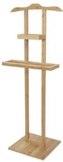 Suport pentru haine din bambus Compactor Bamboo, maro