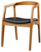 Scaun de sufragerie Albero Black and Walnut