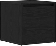 vidaXL Comodă cu sertare Stejar Negru 40,5 x 40 x 40 cm Lemn compozit