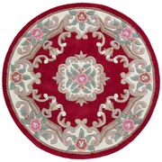 Covor din lână Flair Rugs Aubusson, ⌀ 120 cm, roșu