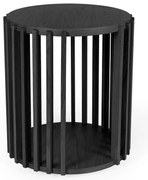 Măsuță auxiliară Woodman Drum, ø 53 cm, negru