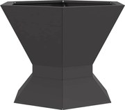 vidaXL Cuptor de foc Negru 50 x 50 x 40 cm Oțel