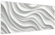 Tablou - Valuri Albe 3D (120x50 cm)