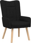 vidaXL fotoliu Negru 63 x 67 x 94 cm Țesătură și placaj