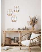 Lustră pe cablu GABI 3xE27/60W/230V aurie/albă d. 45 cm