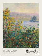 Poster The Flower Beds (1881), Claude Monet