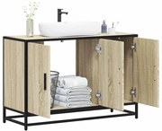 vidaXL Dulap pentru chiuveta de baie stejar Sonoma 90x33x60 cm lemn