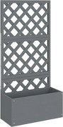 vidaXL Jardinieră cu spalier, gri, 65x33x135 cm, WPC