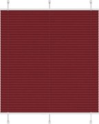 vidaXL Jaluzea plisată Bordeaux Roșu 45x150 cm Lățime țesătură 44,4 cm