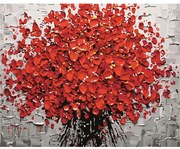 Pictura pe numere cu un cadru "Flori 2" 50x40 cm