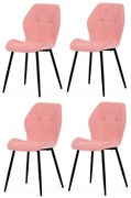 Set de scaune de sufragerie CT-285 PINK2, 4 buc.