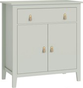 HOMCOM Bufet pentru living, corp de depozitare cu sertar, uși duble, poliță reglabilă, 80 x 40 x 90 cm, verde deschis | Aosom Romania