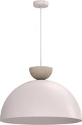 Lustră suspendată pe cablu NEVIS, 1x E27/15W/230V, Ø 50 cm, crem
