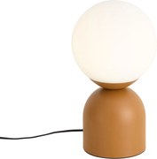 Lampă de masă Hotel Chic Portocalie cu sticlă opală - Pallon Trend