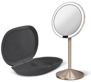 Oglindă cosmetică (10x) cu led/de mărire ø 12 cm Travel – simplehuman