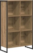 vidaXL Dulap pentru cărți Stejar artizanal 99.5 x 30 x 108.5 cm