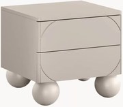 Noptieră cu sertare Sonatia II 45 cm 2 sertare - cașmir