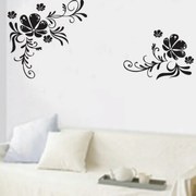 Sticker perete Black Flower Decor 3