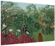 Tablou - Henri Rousseau, Tropical Forest with Monkeys, reproducere (90x60 cm)