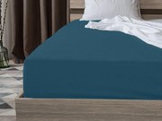 Cearsaf jersey petrol 90 x 200 cm