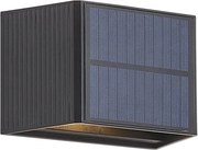Lampă de perete de exterior neagră cu LED, cu 2 lumini, IP65 solară - Christof