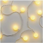 Ghirlandă LED pentru exterior, 40xLED/9m, IP44, alb cald