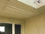 Uscator cu 7 bare de aluminiu şi scripeti individuali - 250 cm