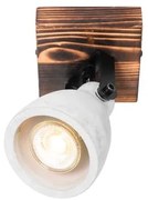 Spot de plafon industrial din lemn cu beton - Creto