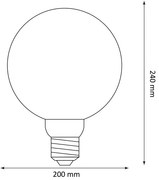 Bec LED DECO VINTAGE G200 E27/4W/230V 1800K