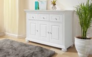 Comodă Jemy, Lemn Masiv, 117x41x81cm, Alb