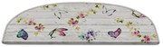 Covorașe pentru scări crem 16 buc. 20x65 cm Butterfly Life – Vitaus