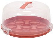 Cutie portabila pentru tort sau briose, Ø 25 x 14 cm